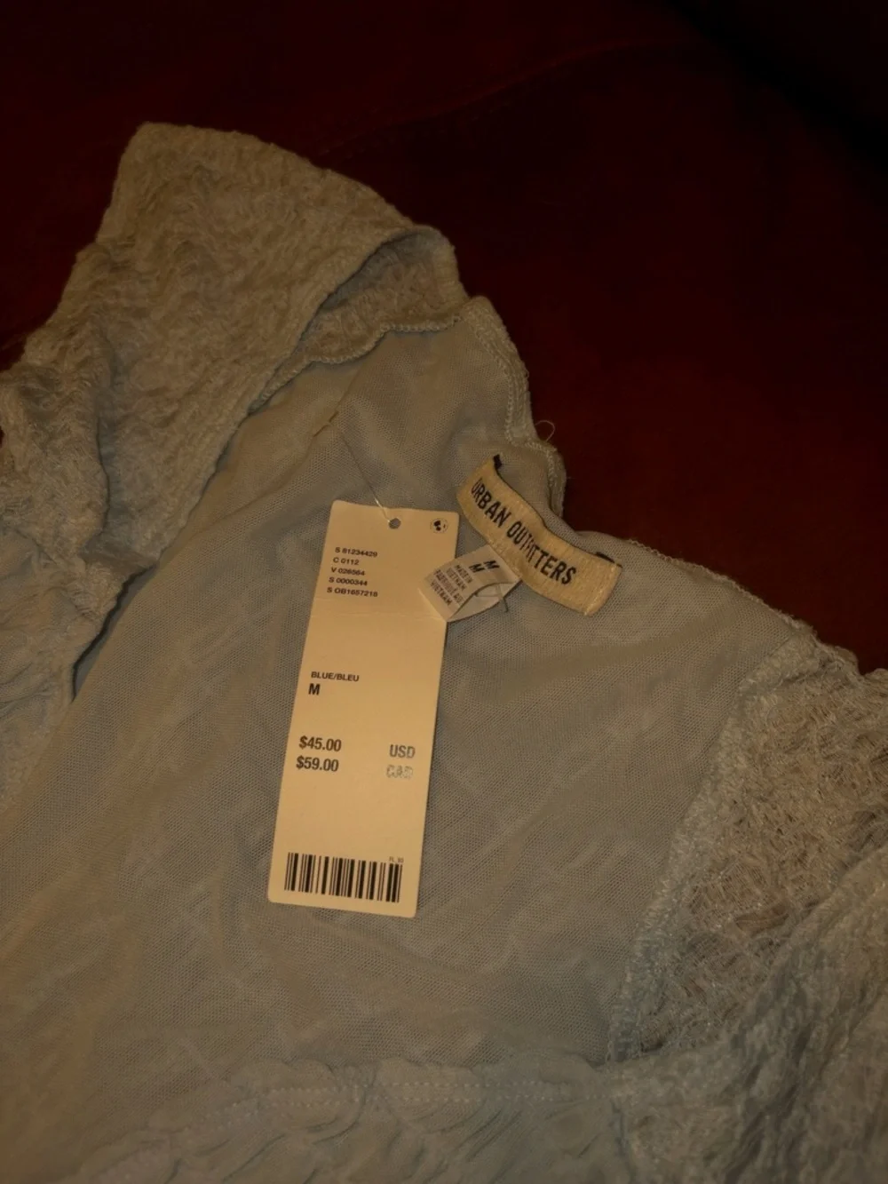 Urban Outfitters - Women’s Light Blue Peplum Top - Picture 4 of 4